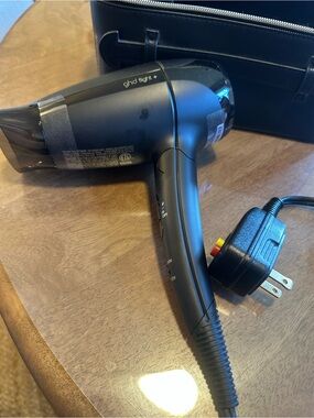 ghd Black Foldable Travel Hair Dryer